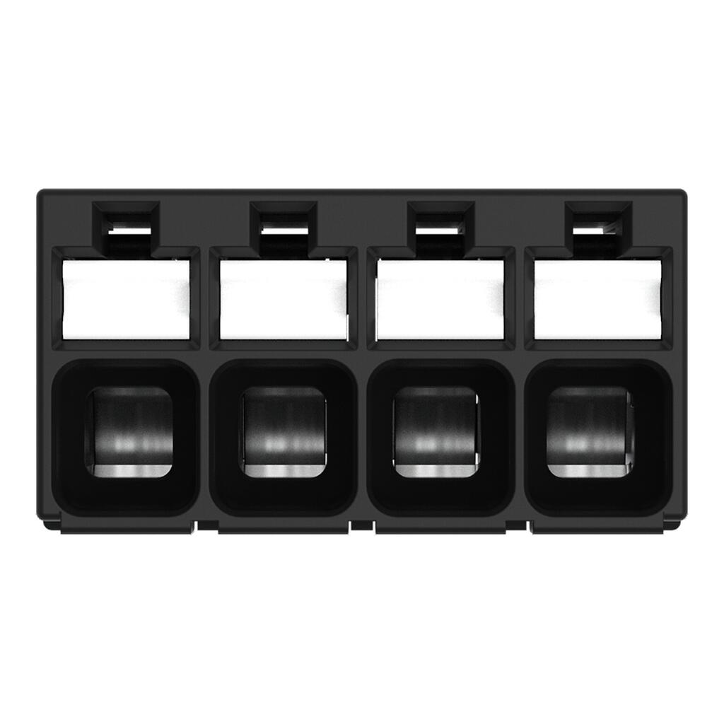2086-1104 WAGO Borna para placa de circuito impreso 4 polos: negro