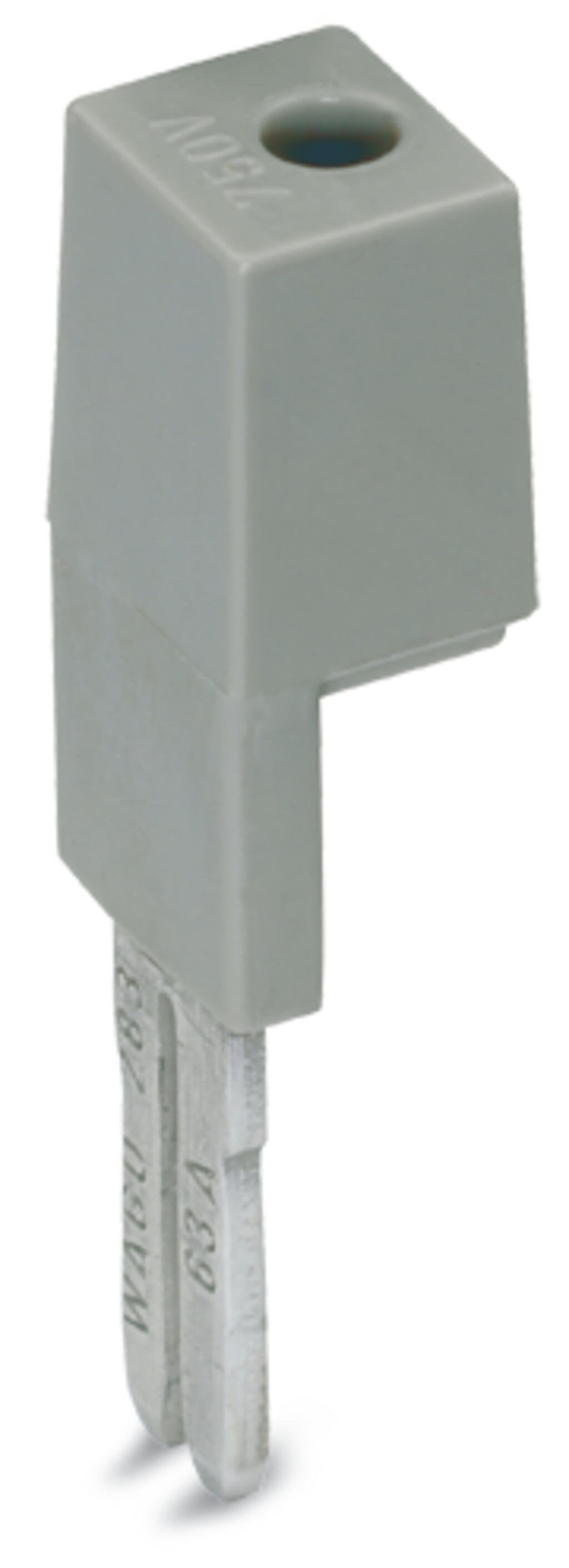 283-404 WAGO Adaptador de prueba; Ancho 11,6 mm; con toma de prueba Ø 4 mm; Gris