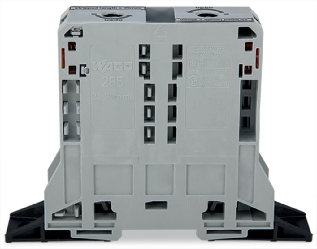 285-181 WAGO Borna de paso para 2 conductores; gris