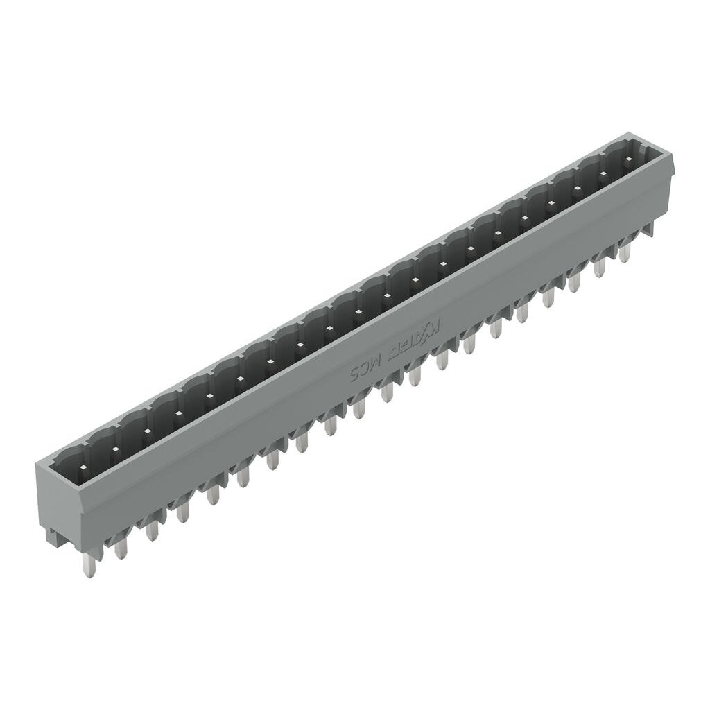 231-180/001-000 WAGO Conector macho THT; 20 polos; Gris