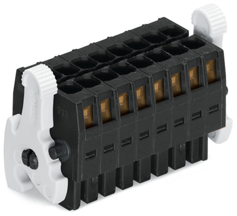 713-1103/037-9037 WAGO Conector hembra, 1 conductor, 2 líneas; negro