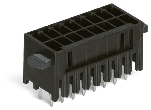 713-1404/037-000 WAGO Conector macho THT, 2 líneas; 8 polos; negro