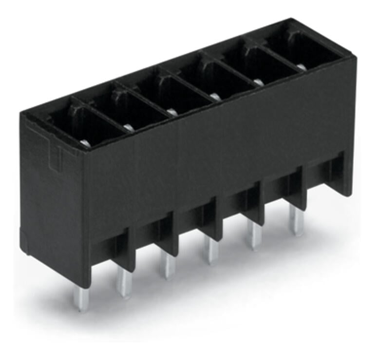 714-133 WAGO Conector macho THT; 3 polos; negro