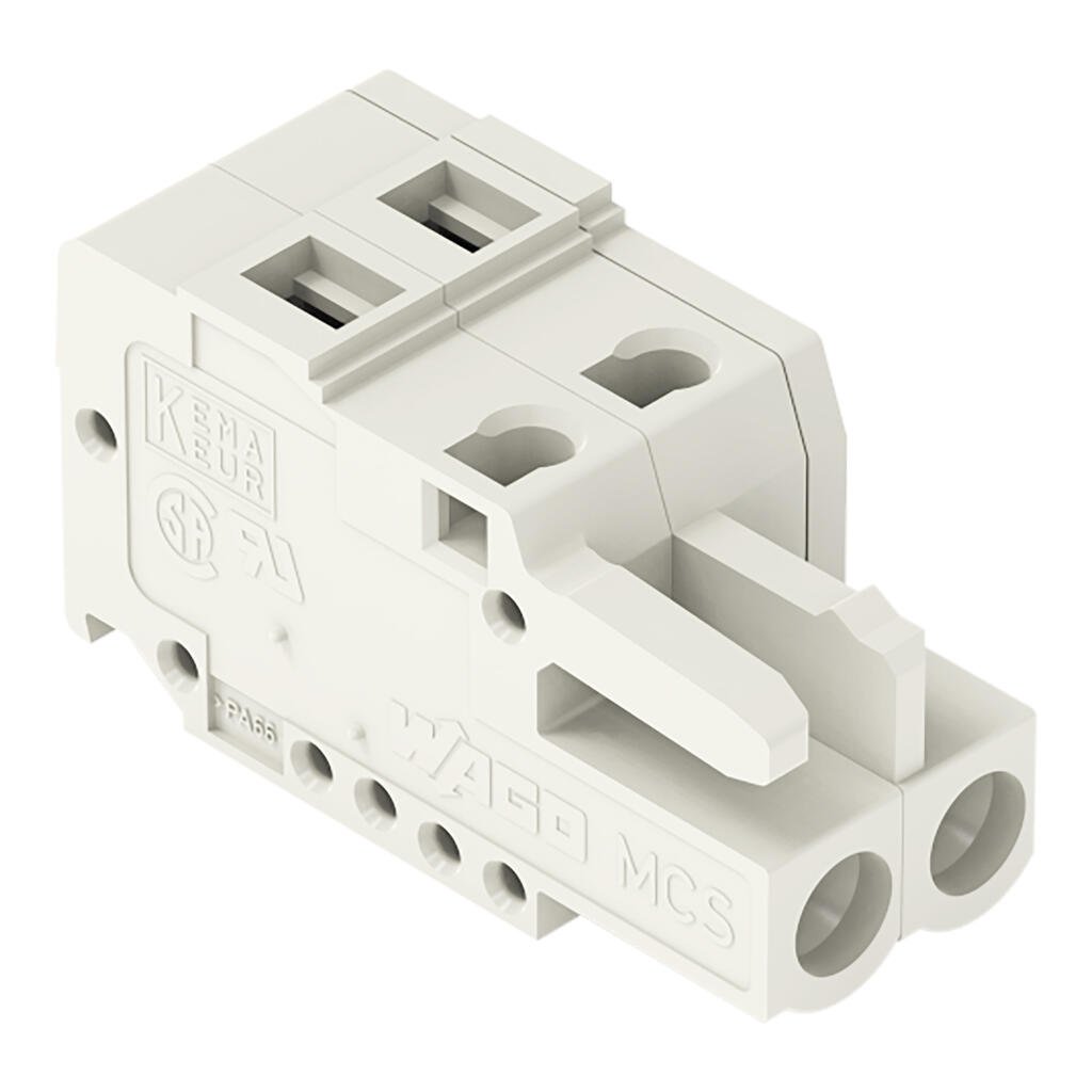 721-102/026-000 WAGO Conector hembra para 1 conductor; gris claro