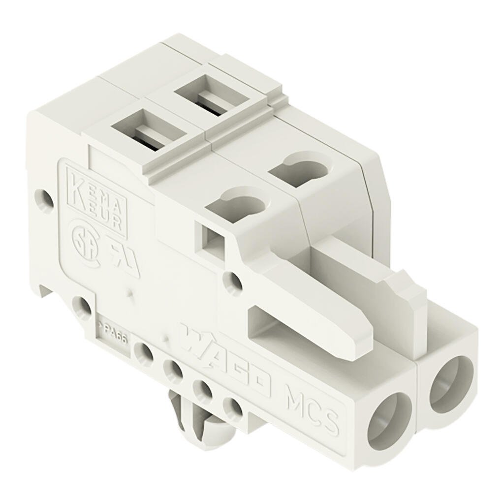 721-104/008-045 WAGO Conector hembra para 1 conductor; gris claro