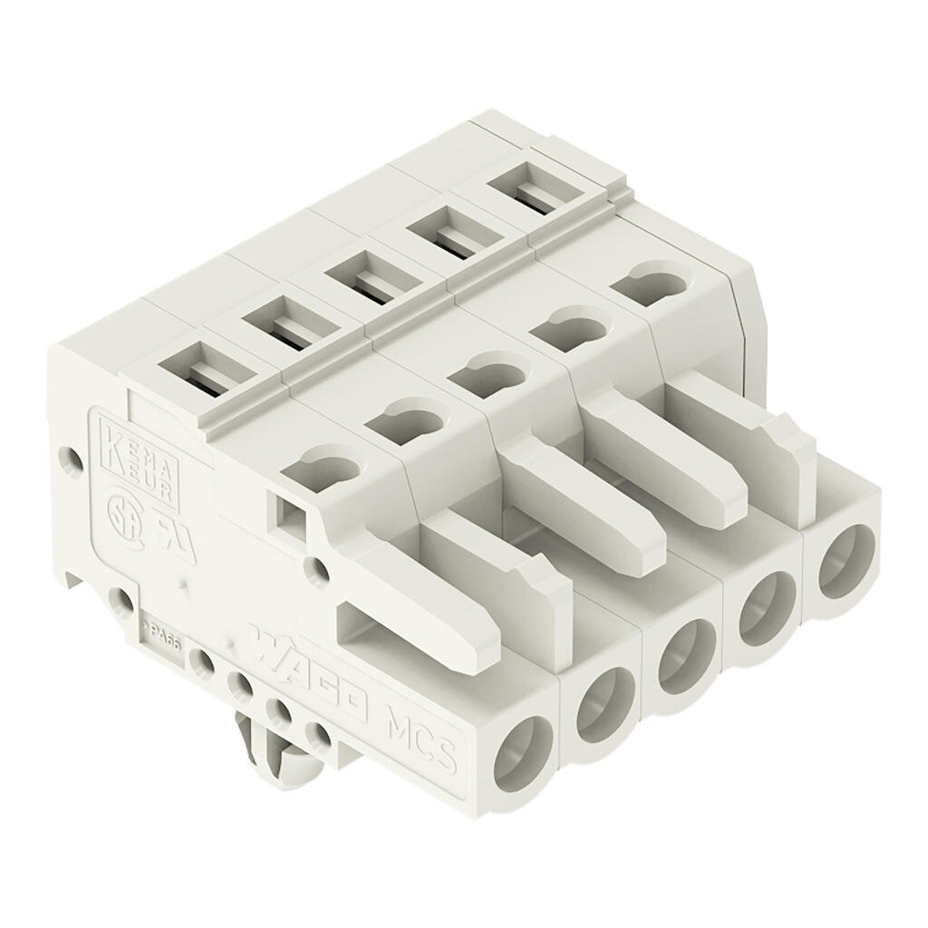 721-105/008-000 WAGO Conector hembra para 1 conductor; gris claro