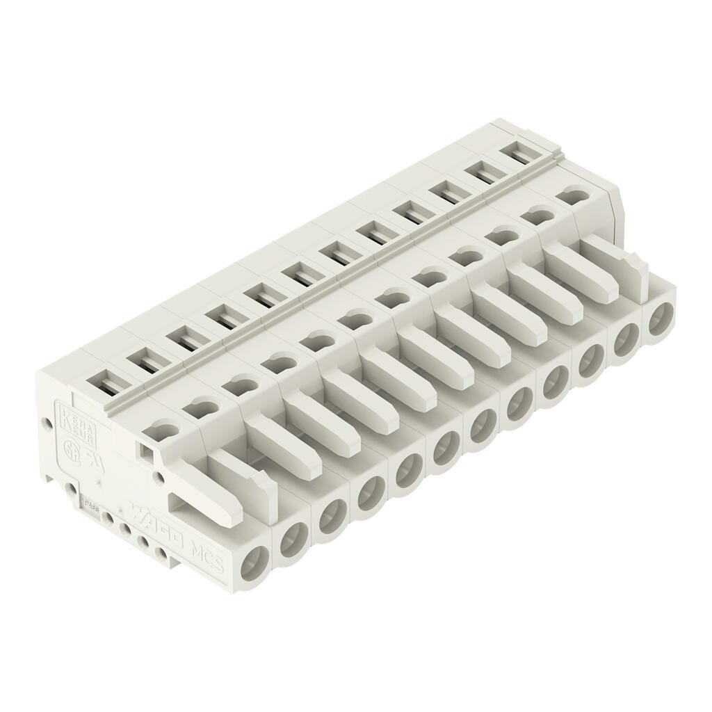 721-112/026-000 WAGO Conector hembra para 1 conductor; gris claro