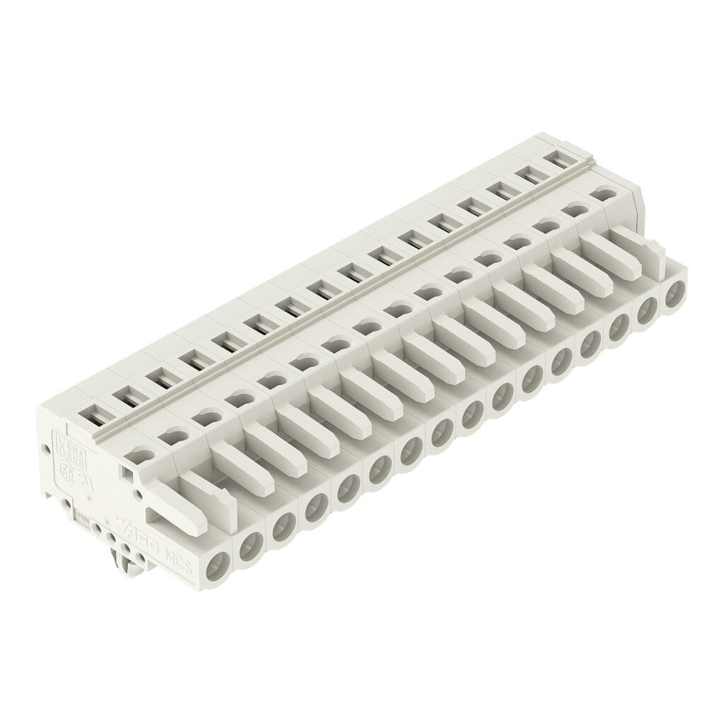 721-116/008-000 WAGO Conector hembra para 1 conductor; gris claro