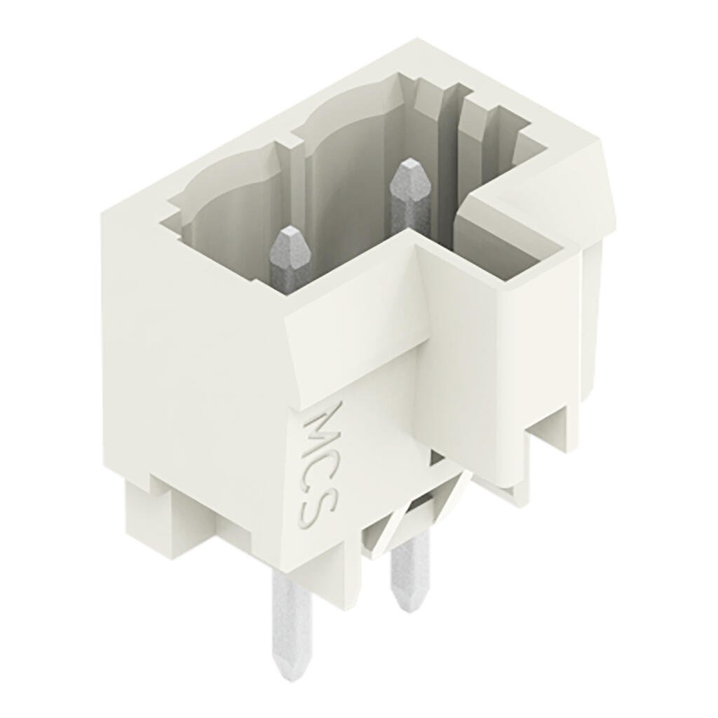 721-132/001-000 WAGO Conector macho THT; 2 polos; gris claro