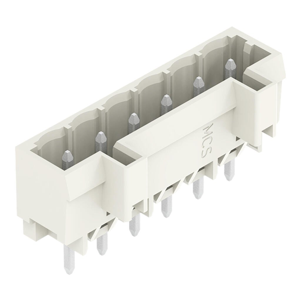 721-136/001-000 WAGO Conector macho THT; 6 polos; gris claro