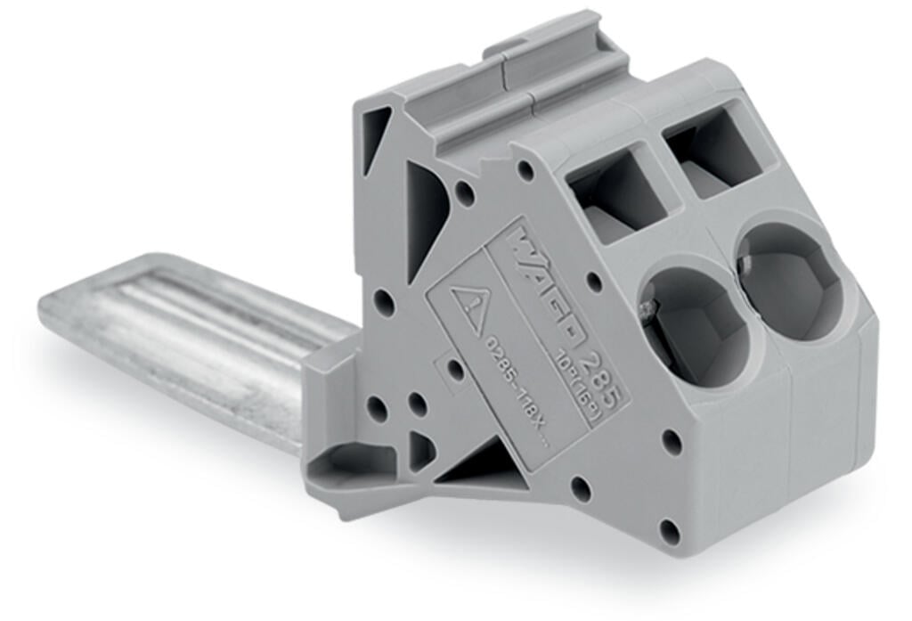 285-1175 WAGO Derivación del potencial; p/ bornas p/ corrientes elevadas 185 mm²; Gris