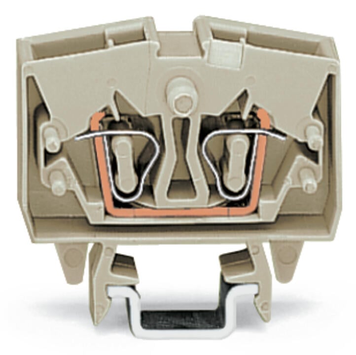 264-120 WAGO Mini-borna de paso para 2 conductores; Gris claro