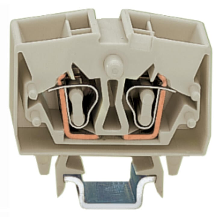 264-220 WAGO Mini-borna de paso para 4 conductores; Gris claro