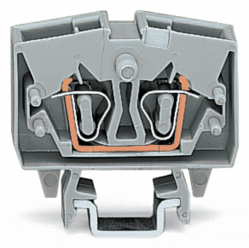 264-701 WAGO Mini-borna de paso para 2 conductores; Gris