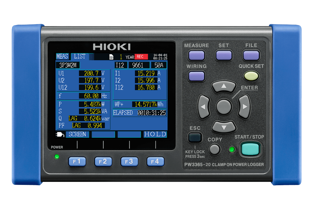 PW3365-20 HIOKI Registrador de energía (W PW9020 Sensores de voltaje sin contacto)