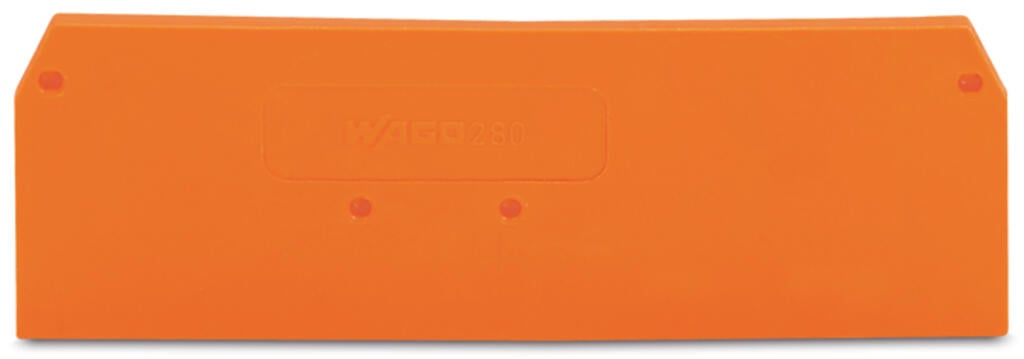280-315 WAGO Placa final e intermedia; espesor 2,5 mm; Naranja