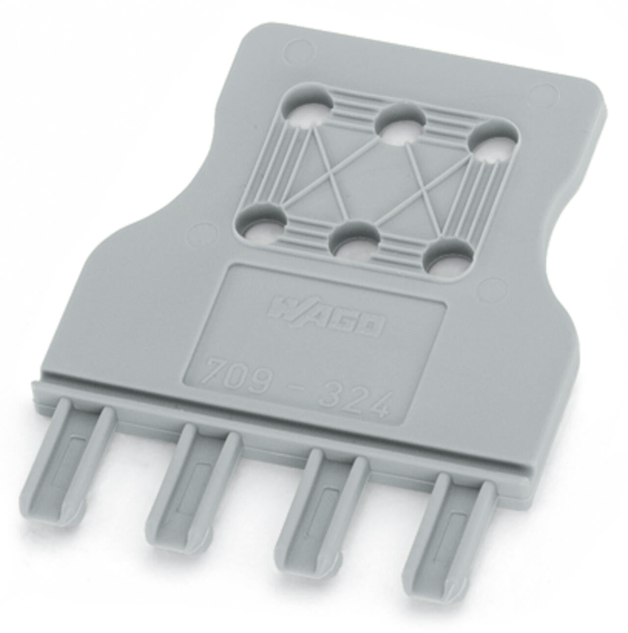 709-334 WAGO Placa anti-tirón; 4 polos; gris