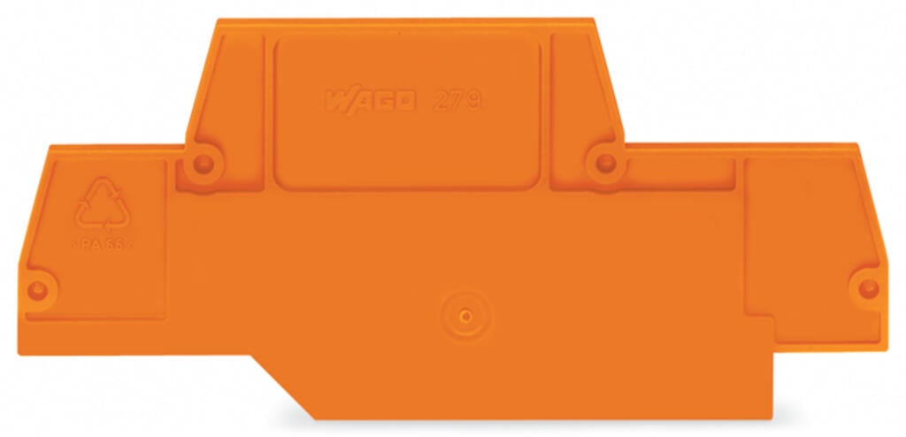 279-518 WAGO Placa final e intermedia; espesor 2 mm; Gris