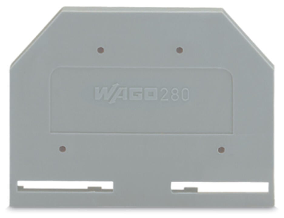 280-301 WAGO Placa final e intermedia; espesor 2,5 mm; Gris