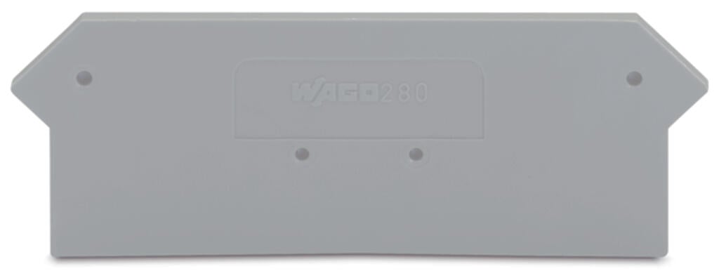 280-316 WAGO Placa final e intermedia; espesor 2,5 mm; Gris