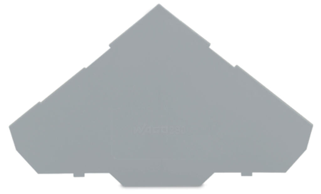 280-319 WAGO Placa final e intermedia; espesor 1 mm; para bornas de tres pisos; Gris