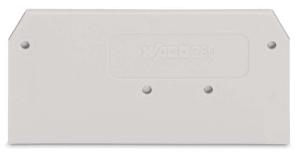 280-356 WAGO Placa final e intermedia; espesor 2,5 mm; gris claro