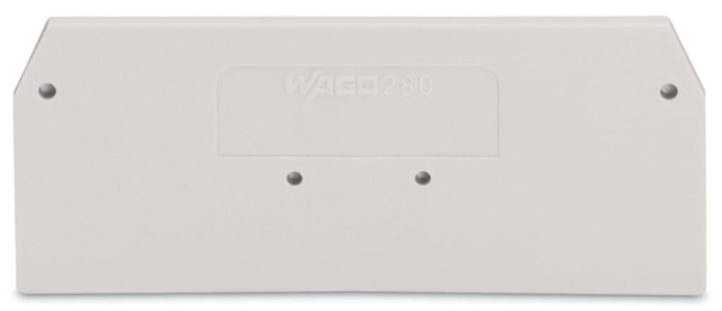 280-358 WAGO Placa final e intermedia; espesor 2,5 mm; gris claro