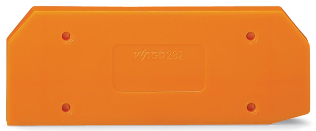 282-315 WAGO Placa final e intermedia; espesor 4 mm; naranja