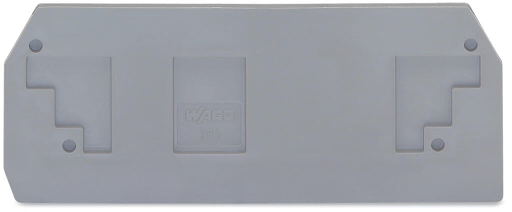 283-325 WAGO Placa final e intermedia; espesor 2,5 mm; Gris