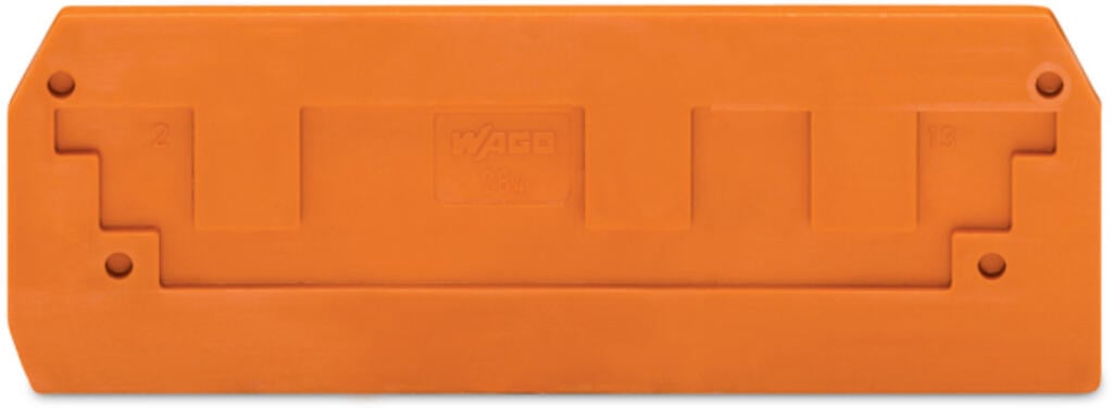 284-339 WAGO Placa final e intermedia; espesor 2,5 mm; Naranja