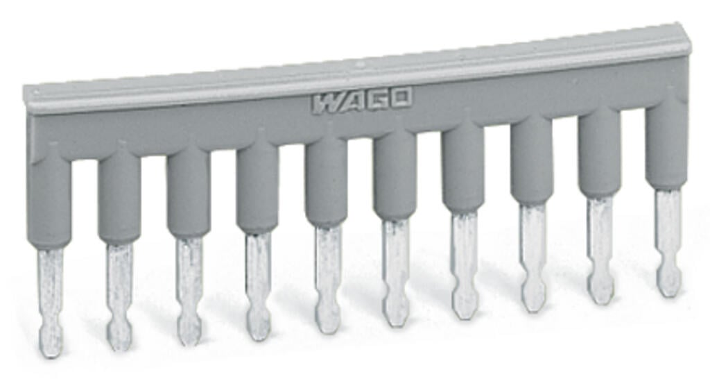 280-490 WAGO Puente; 10 polos; aislado; Gris