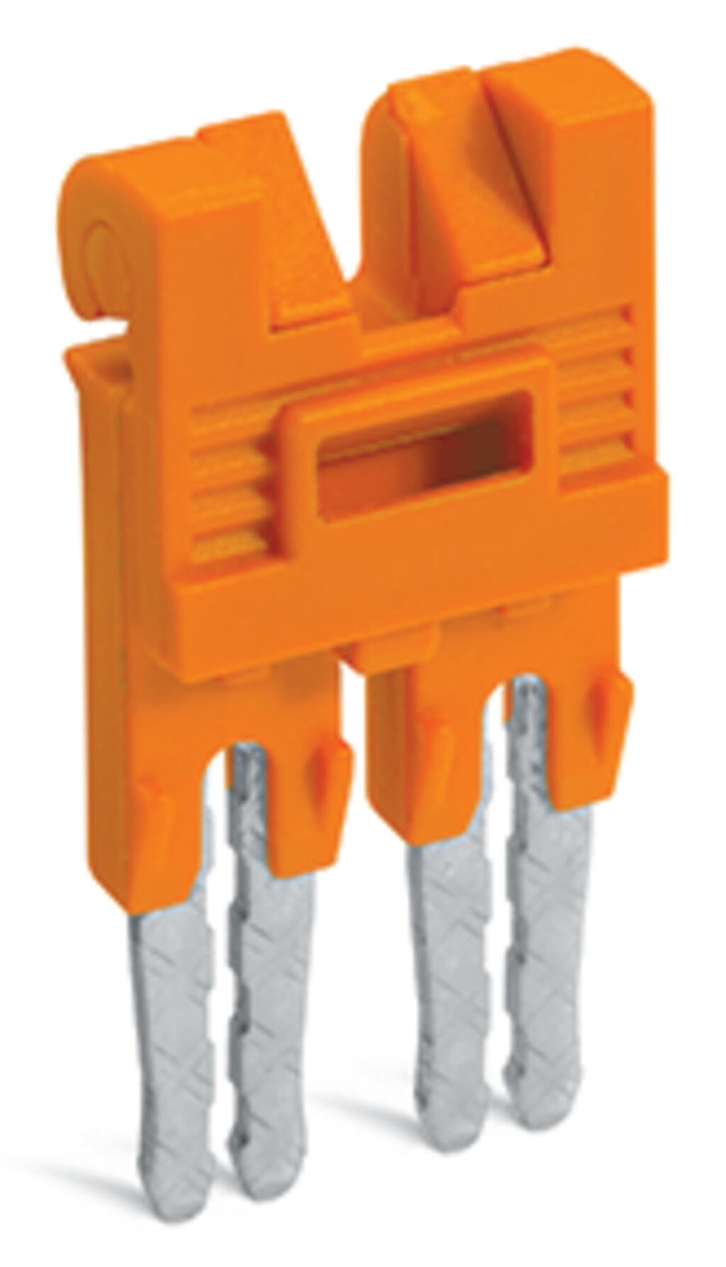 282-432/100-000 WAGO Puente; 2 polos; aislado; naranja