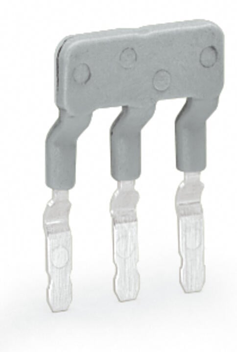 711-197 WAGO Puente; con entrada del conductor; 3 polos; gris