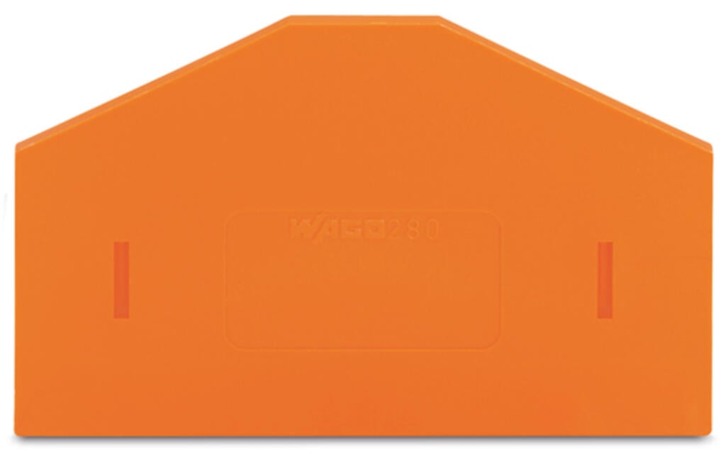 280-318 WAGO Separador; espesor 2,5 mm; sobresaliente; Naranja