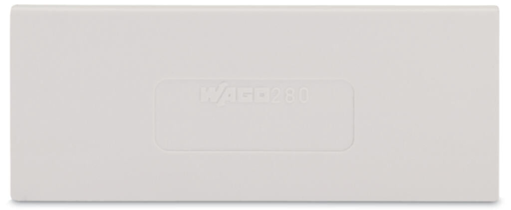 280-359 WAGO Separador; espesor 2 mm; sobresaliente; Gris claro