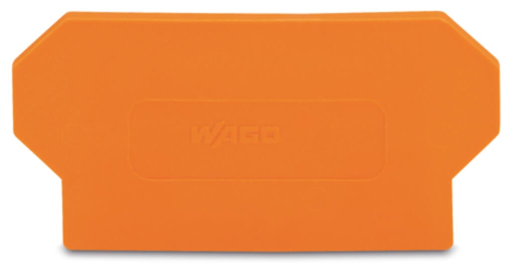 281-327 WAGO Separador; espesor 2 mm; sobresaliente; Naranja