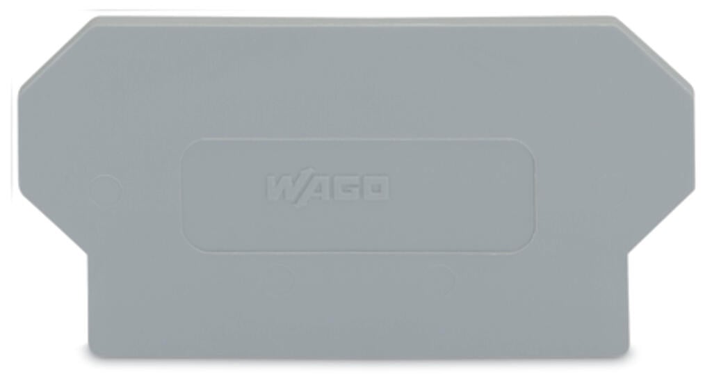 285-337 WAGO Separador; espesor 2 mm; sobresaliente; gris