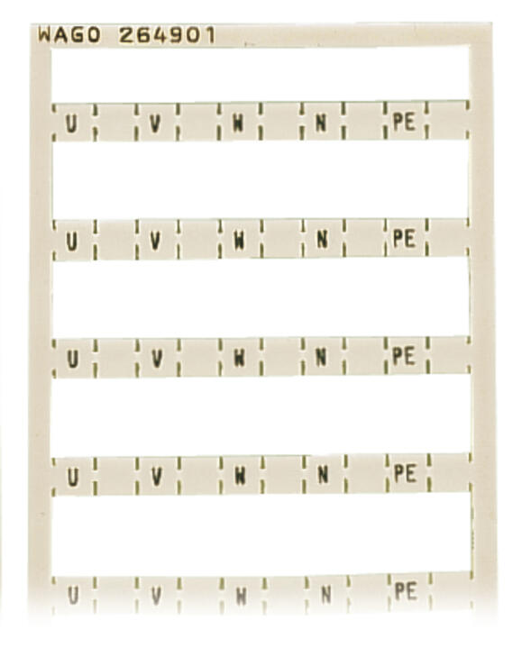 264-901 WAGO Tarjeta de marcaje Mini-WSB; Blanco