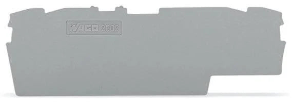 2002-1891 WAGO Placa final e intermedia; espesor 1 mm; gris