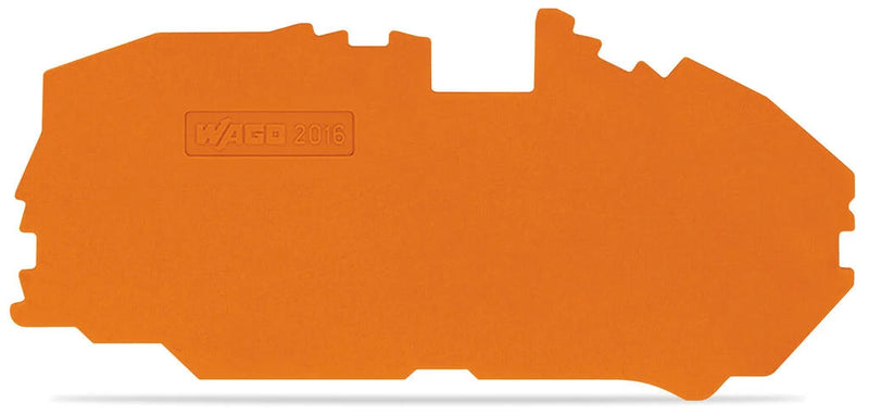 2016-7692 WAGO Placa final e intermedia; espesor 1 mm; naranja