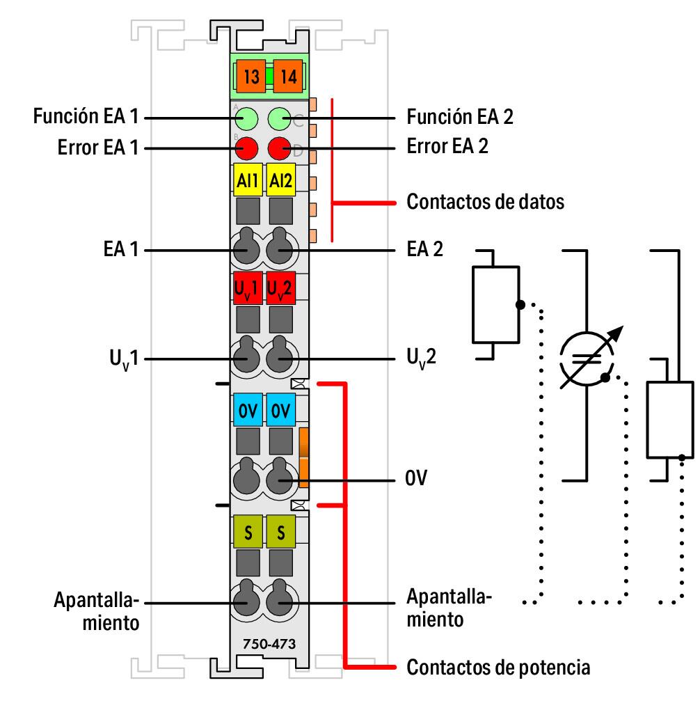 750-473 WAGO Módulo de entrada analógica