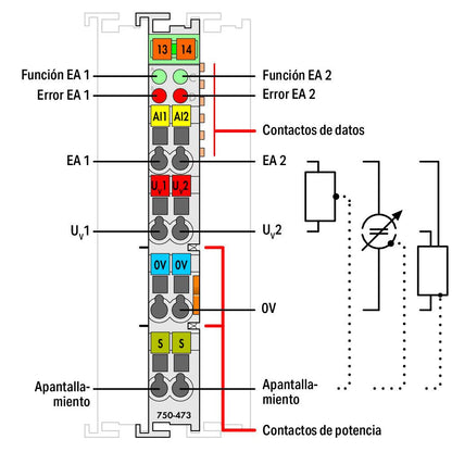 750-473 WAGO Módulo de entrada analógica