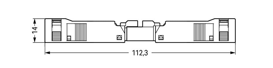 890-113 WAGO Conector macho; (con carcasa anti-tirón); 3 polos; 1,50 mm²; negro