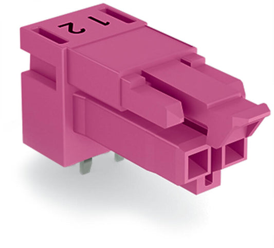 890-882/011-000 WAGO Conector hembra para circuitos impresos; 2 polos; Rosa