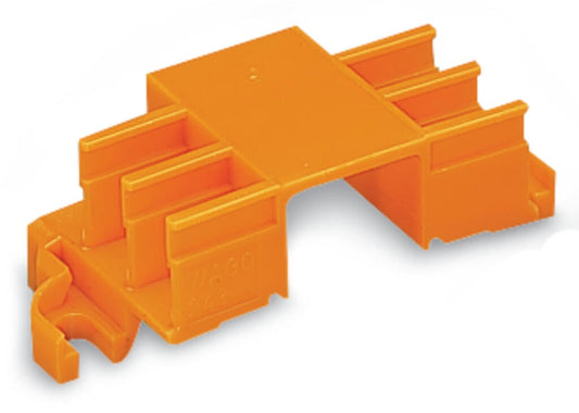 243-113 WAGO Adaptador de fijación; para 6 bornas; Naranja