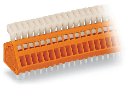 233-506 WAGO Borna para placas de circuito impreso; 6 polos; Naranja