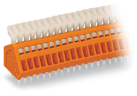 233-506 WAGO Borna para placas de circuito impreso; 6 polos; Naranja