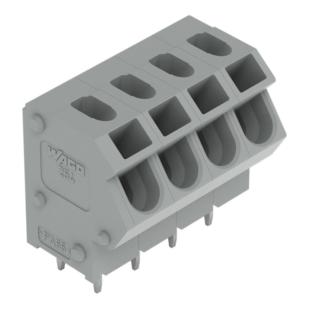 254-474 WAGO Borna para placas de circuito impreso; 24 polos; Gris