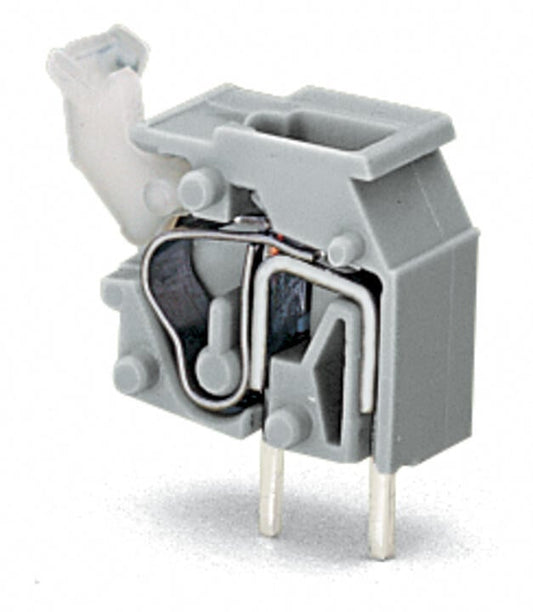 255-501 WAGO Borna para placas de circuito impreso apilable; 1 polo; Gris