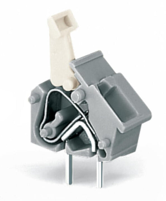 256-501 WAGO Borna para placas de circuito impreso apilable; 1 polo; Gris